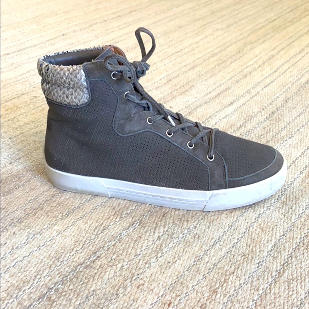 Joie Devon Snake-Trim High Top Sneaker